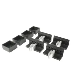 WATTSTUNDE® Hausdachhalterung Endklemmen + Kappen