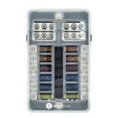 WATTSTUNDE® Plus Distributor 12 mit je 4 x 5 A, 10 A, 15 A, 20 A Flachsicherungen