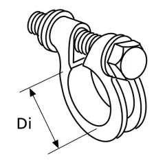 Webasto Rohrklemme D3942 verzinkter Stahl
