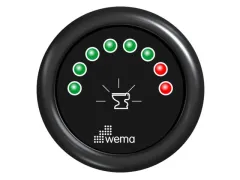 Wema Anzeige Schmutzwasser 8xLED schwarz