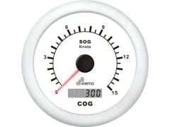 º Wema GPS-Speedometer 0-15 knots weiß
