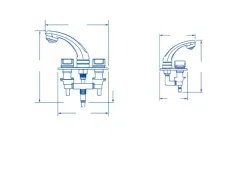 Whale RT2500 Elegance Dusch Mischbatterie mit Halterung