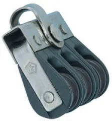 WICHARD-Kugellagerblock 25 dreifach m. Schäkel