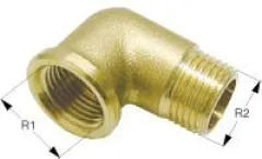 Winkelverbinder Ms58 Innen/Außengewinde 1/2