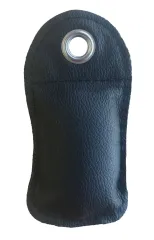Wurfleinensack Leder schwarz