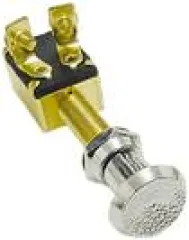 Zugschalter ABS verchromt 2-polig ABS-Knopf