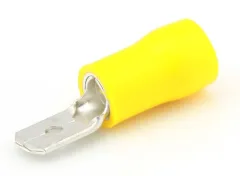 Zungenstecker (6.3 x 0.8 mm, gelb, 50)