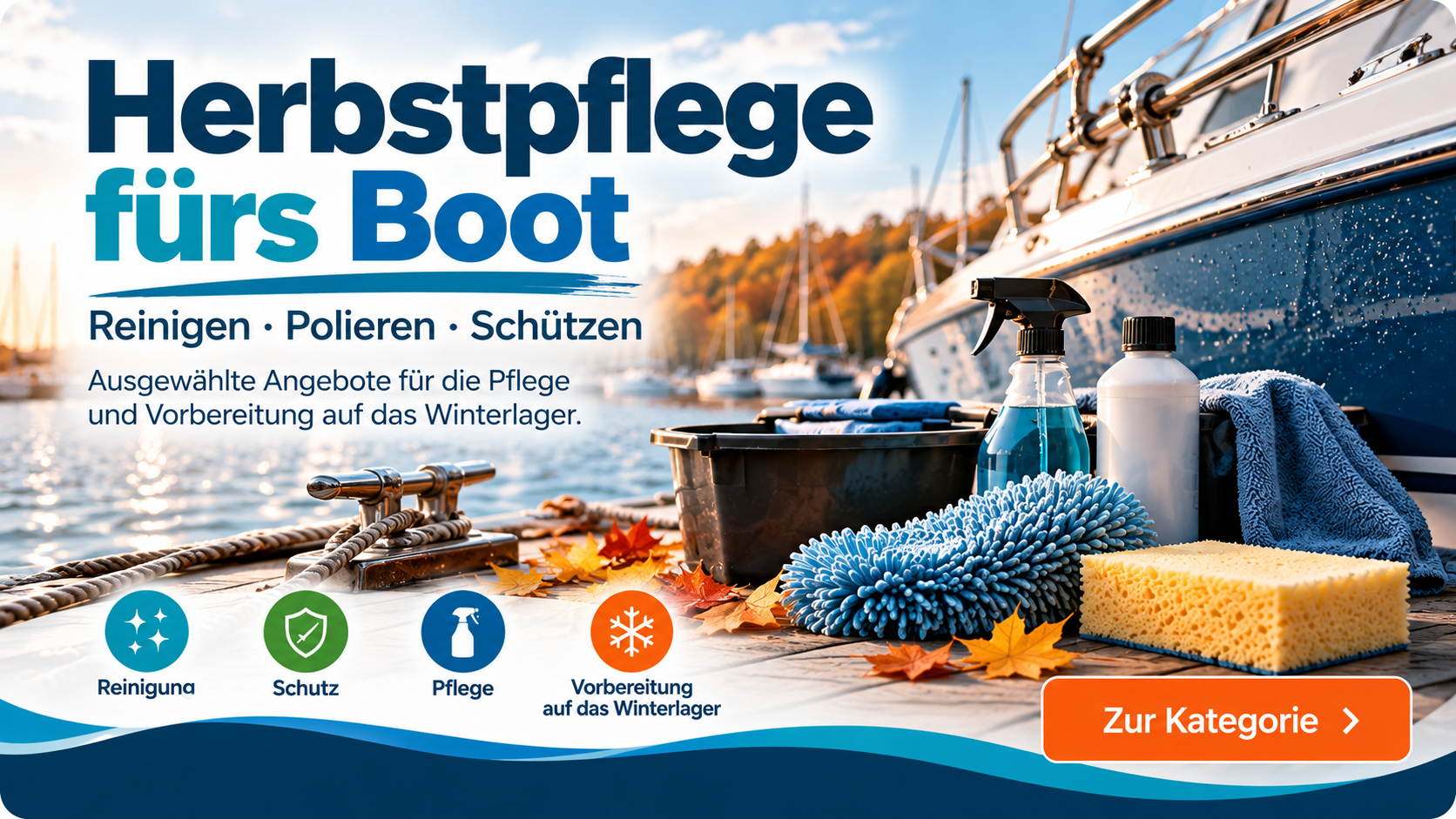 Herbstpflege fürs Boot